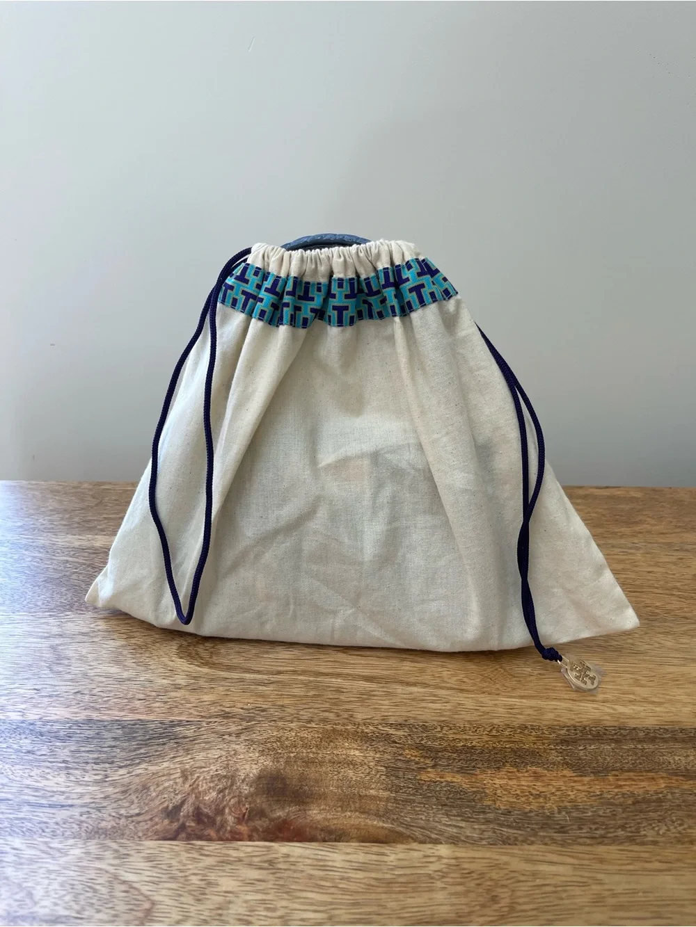 Rare Tory Burch Powder Blue Croc-Embossed Top Handle Bag with Gold Hardware